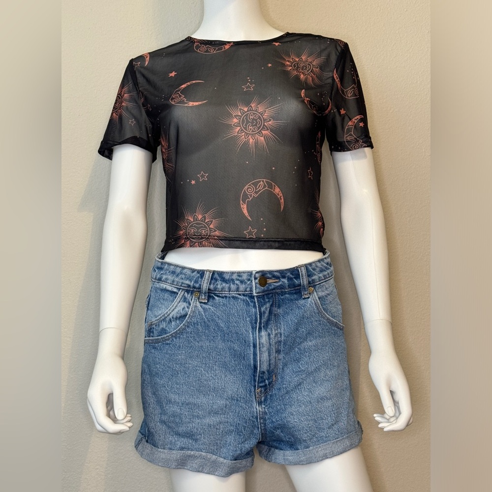Boho Mesh Crop Top